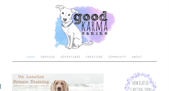 Desktop Screenshot of goodkarmacanine.com